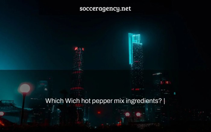 Which wich hot pepper mix