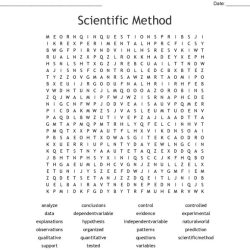 Scientific method word search answer key